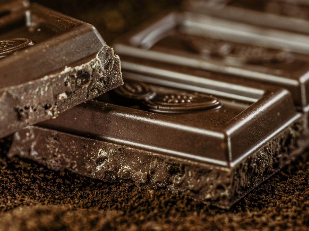 Kawałek gorzkiej czekolady